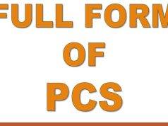 What’s PCS Full Form in English